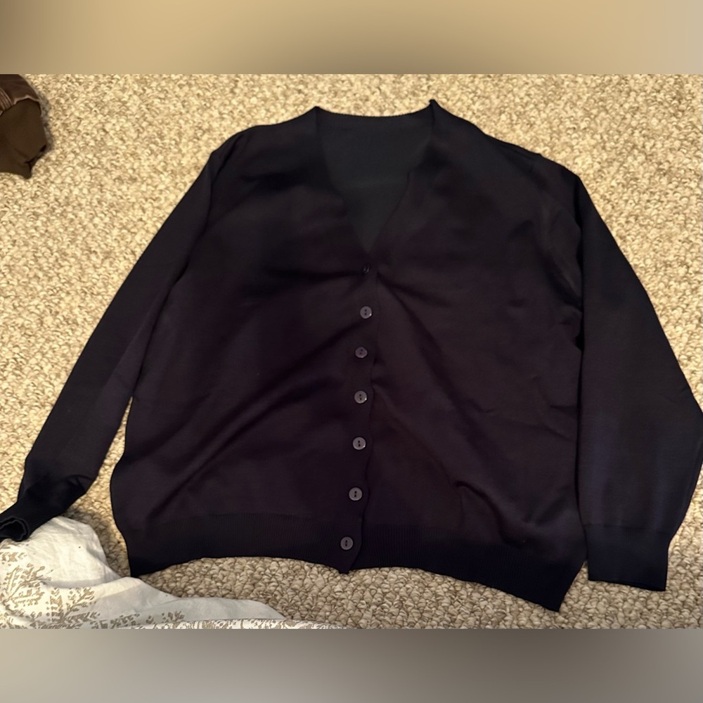 Black cardigan and navy blue cardigan. 3XL